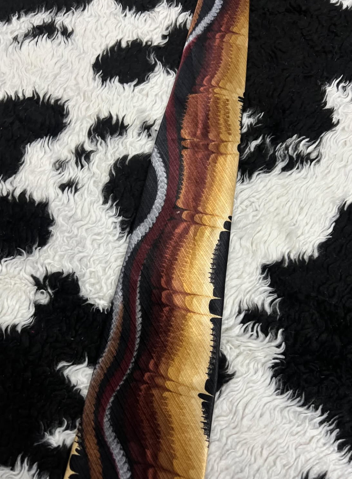 John Blair Brown Abstract Tie