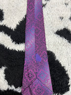Purple Fully Embroidered Tie
