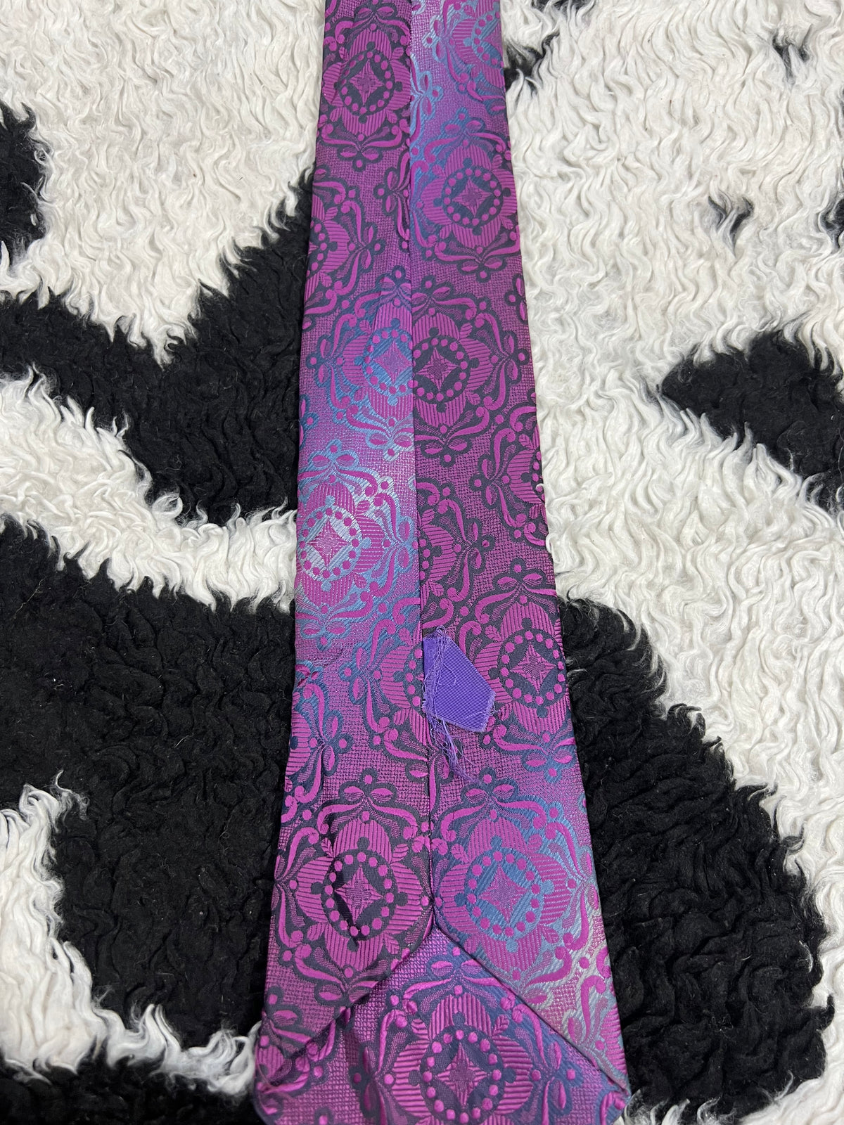Purple Fully Embroidered Tie