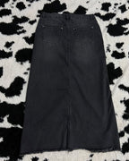 Charcoal Grey Denim Skirt