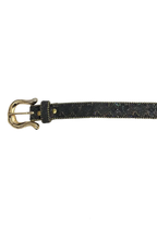 Golden Glitter Black Belt