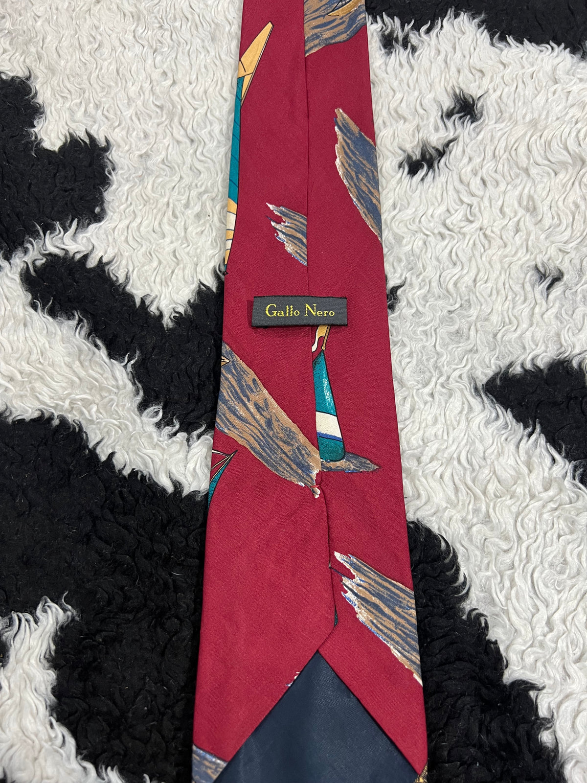Gallo Nero Sailing Boats Tie