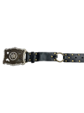 Vintage Buckle Interlinked Black Belt