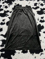 Grey-ish Brown Long Velvet Skirt