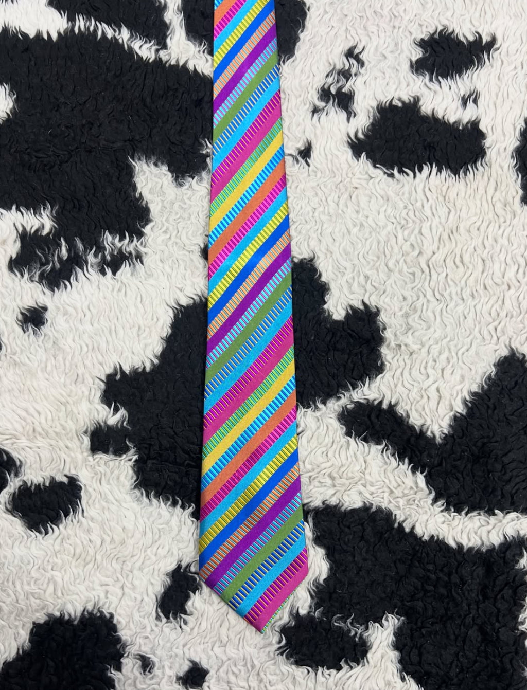 Vibrant Colorful Embroidered Tie