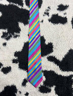 Vibrant Colorful Embroidered Tie