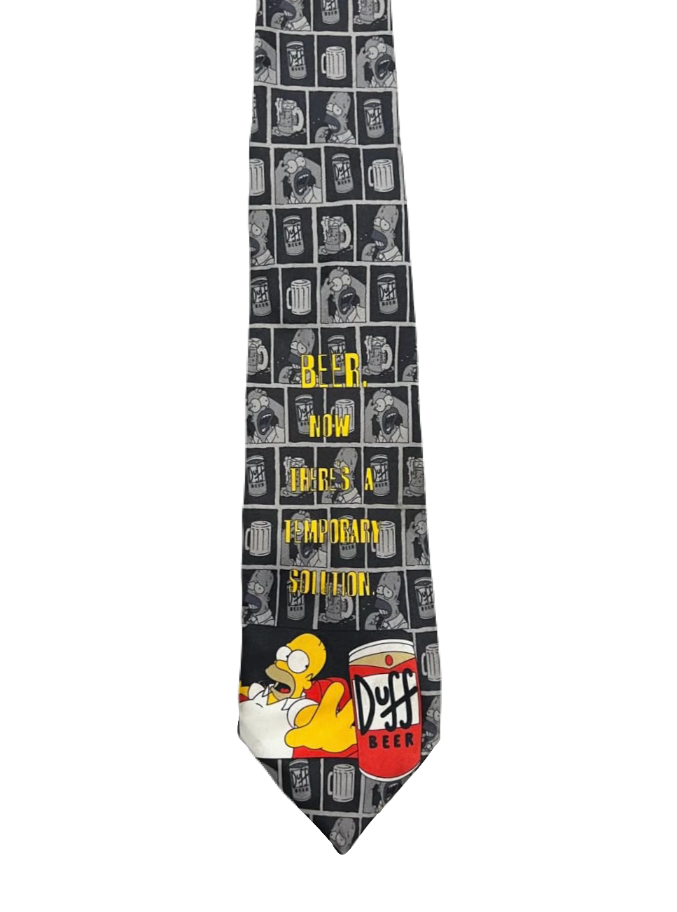 "Beer, now there's a temporary solution" Simpsons Tie