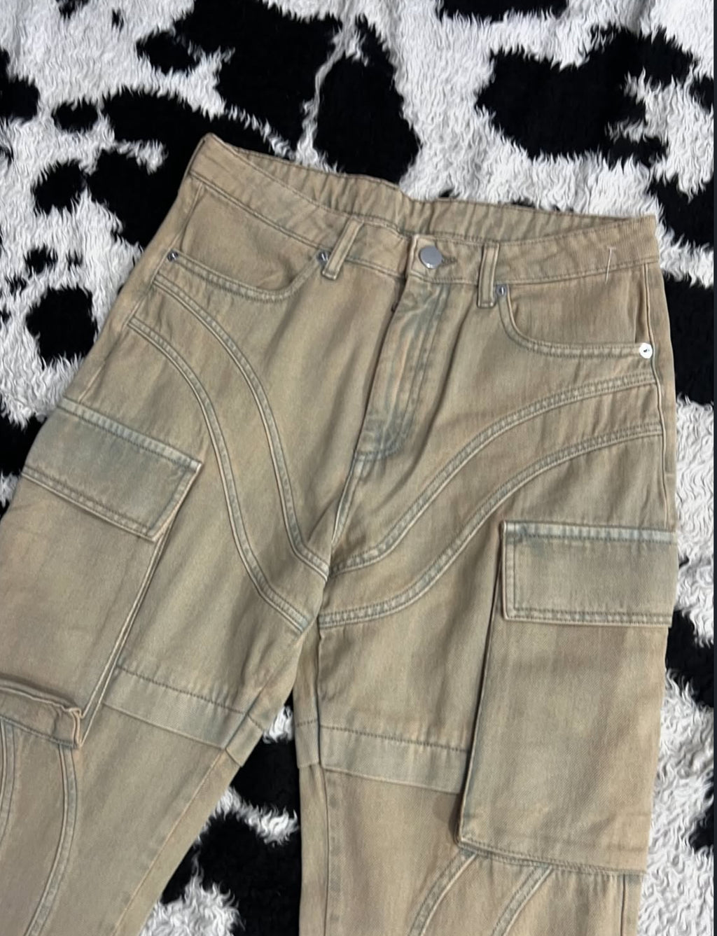 Beige Tanned Cargo Denims (Waist 32)