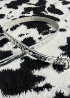 Silver Narrow Belt