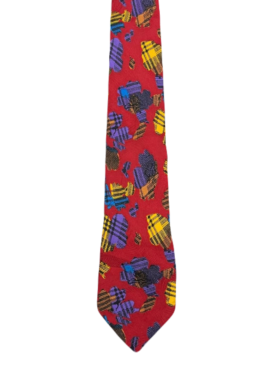 Red Patchwork Tie