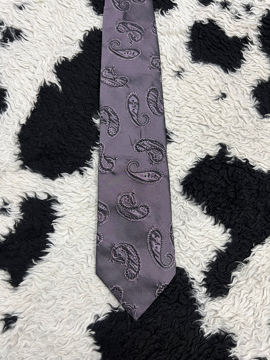 Micheals Purple Paisley Tie