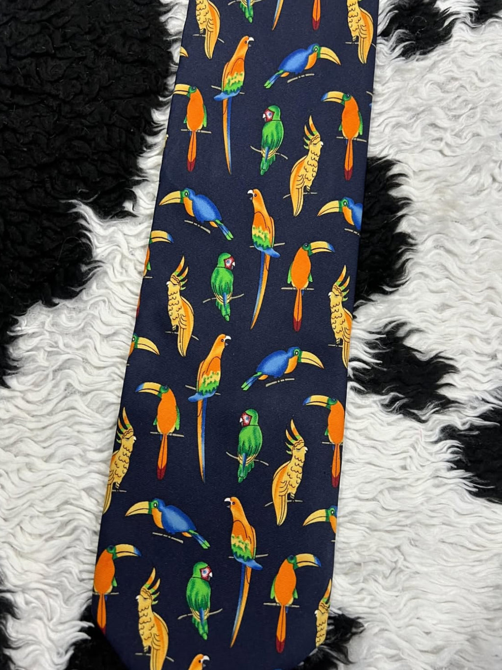 Parrots & Toucans Graphic Tie