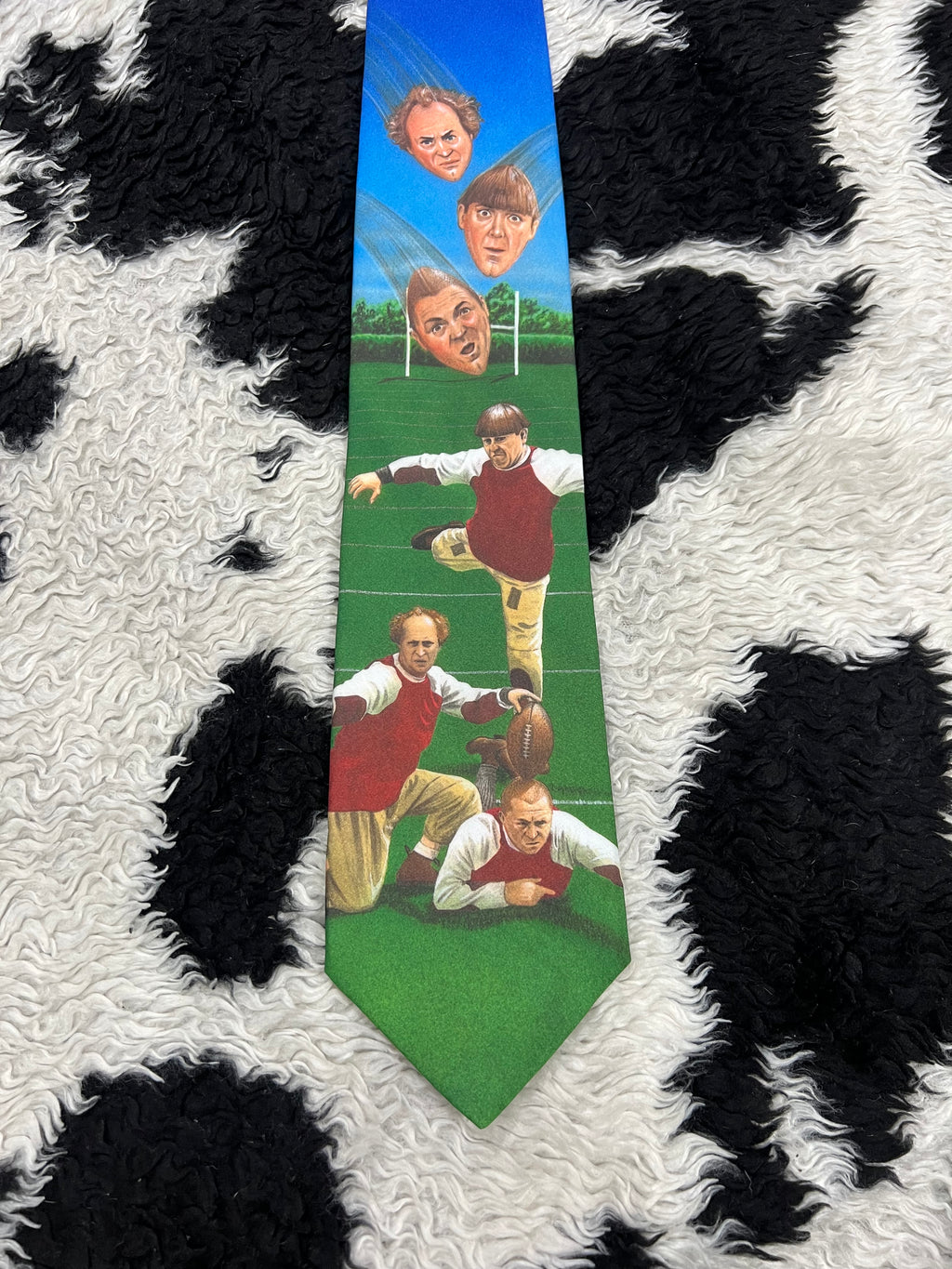 Vintage 1995 Stooges Football Tie