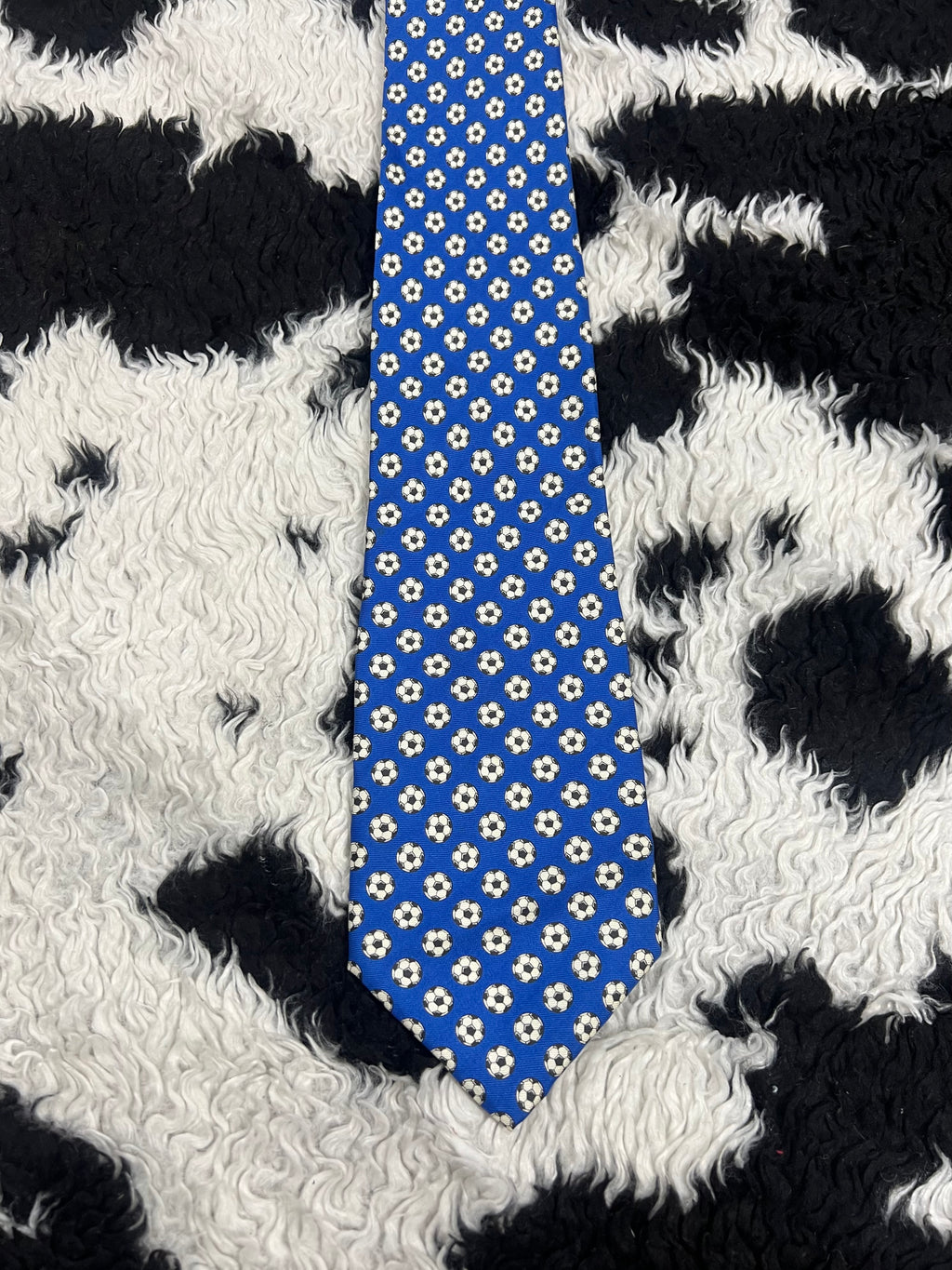 Blue Football Tie
