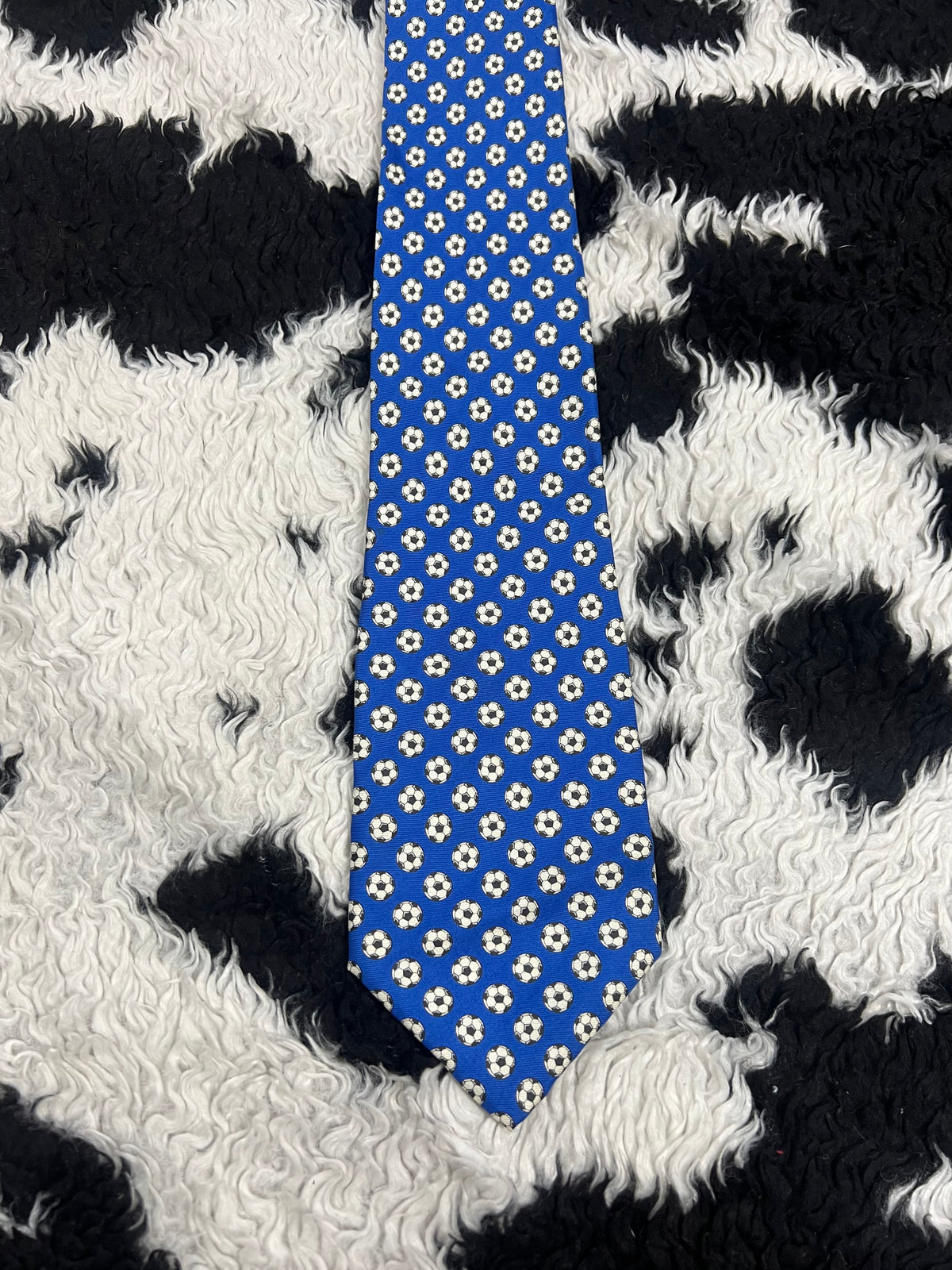 Blue Football Tie