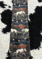 Pack of Wolves in Forest Tie