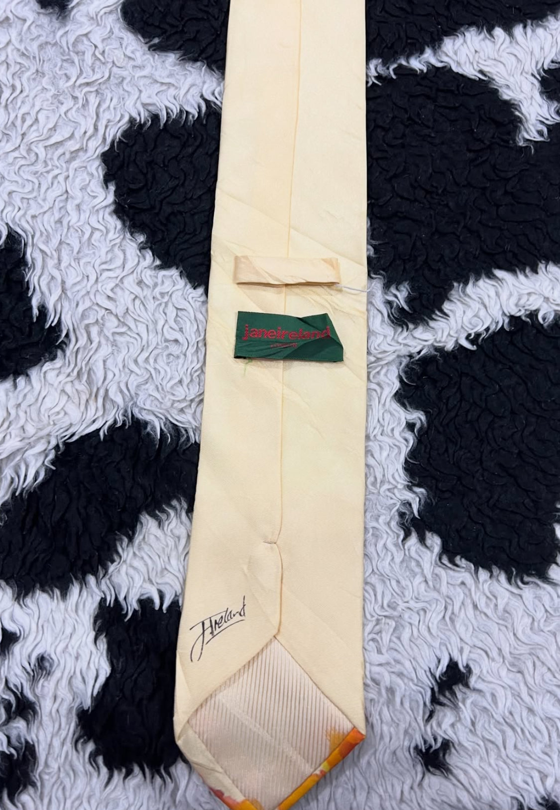 Orange Striped Tie