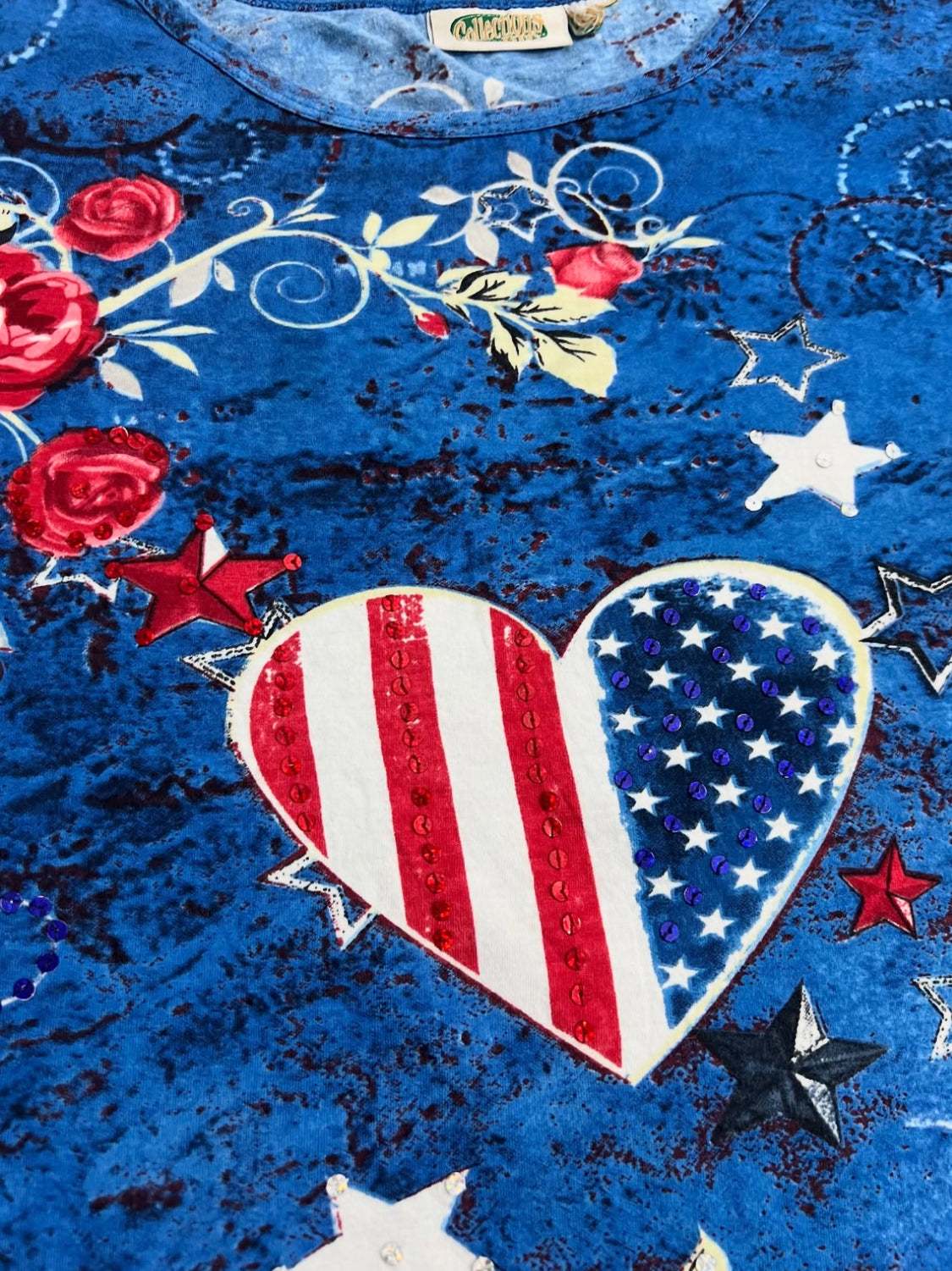 y2k Americana Heart Tee (Extra Large)