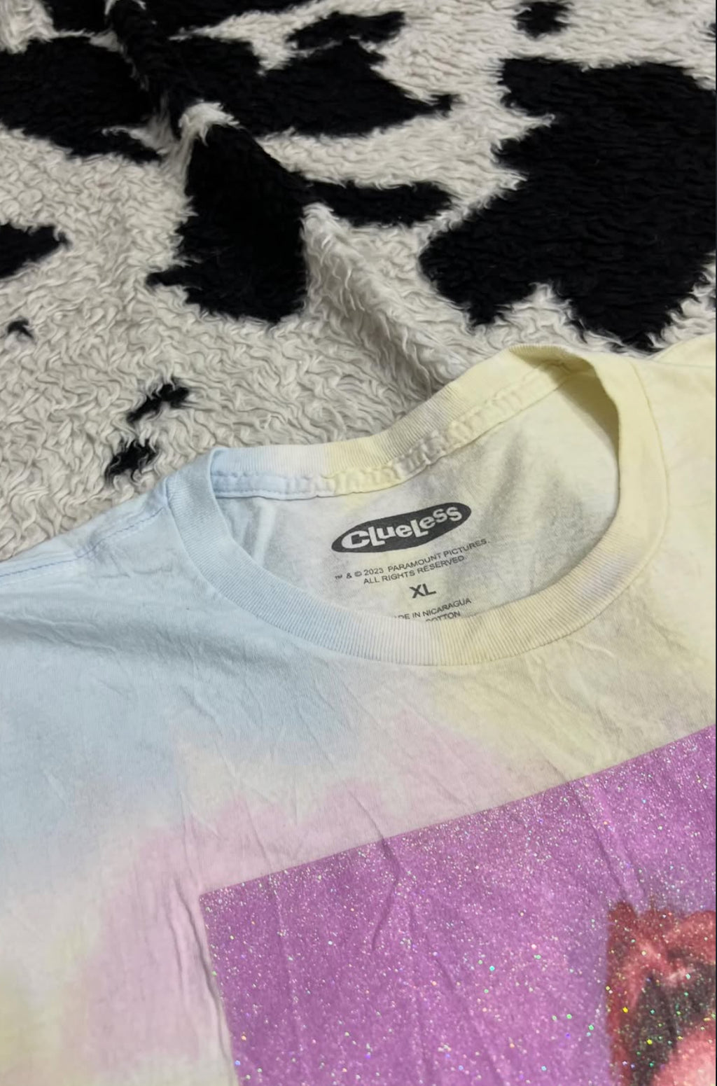 Clueless "Whatever" Glitter Tee (Extra Large)