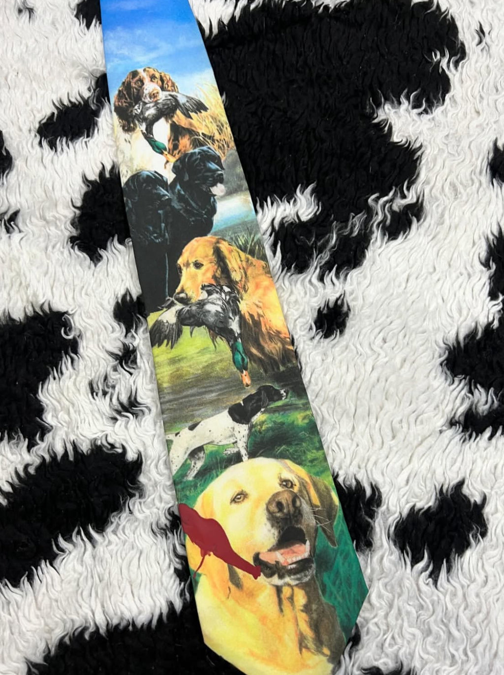 Vintage 1996 Hunting Dogs Tie
