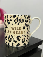 "Wild at Heart" Cheetah Print Mug