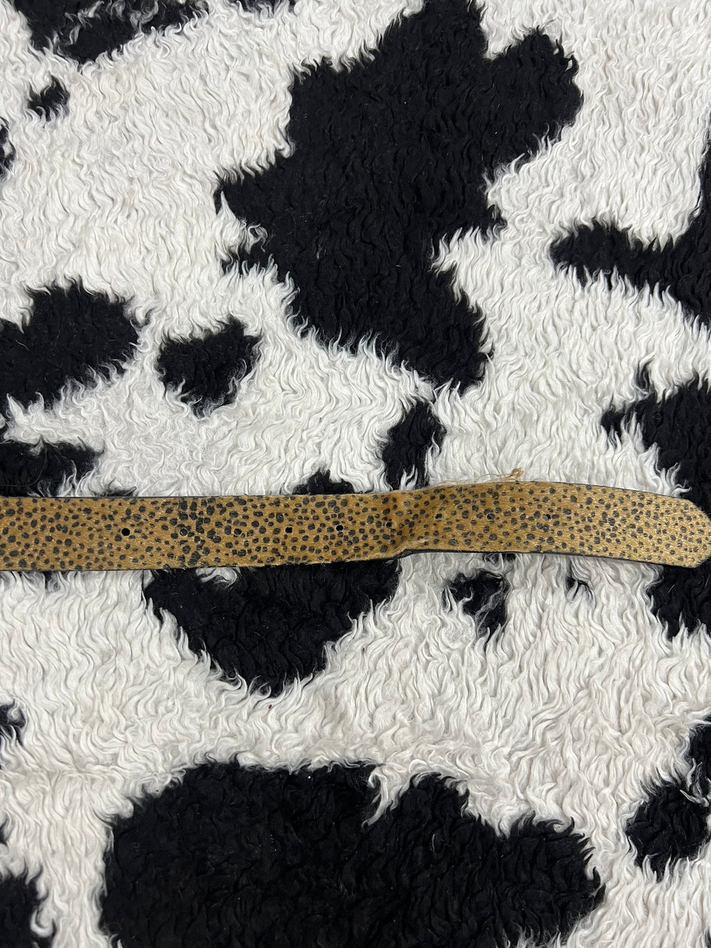 Leopard Print Fur Belt