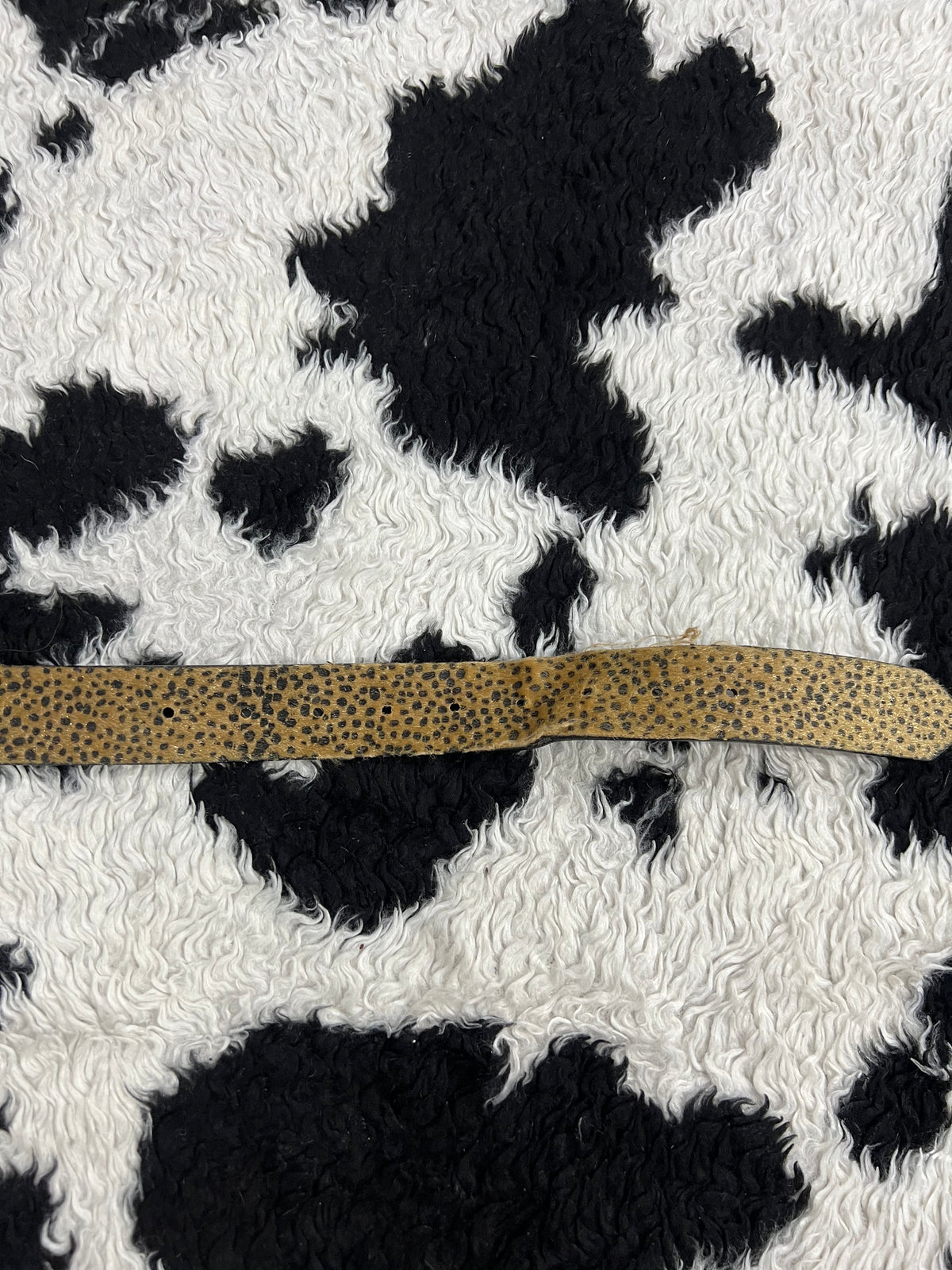Leopard Print Fur Belt