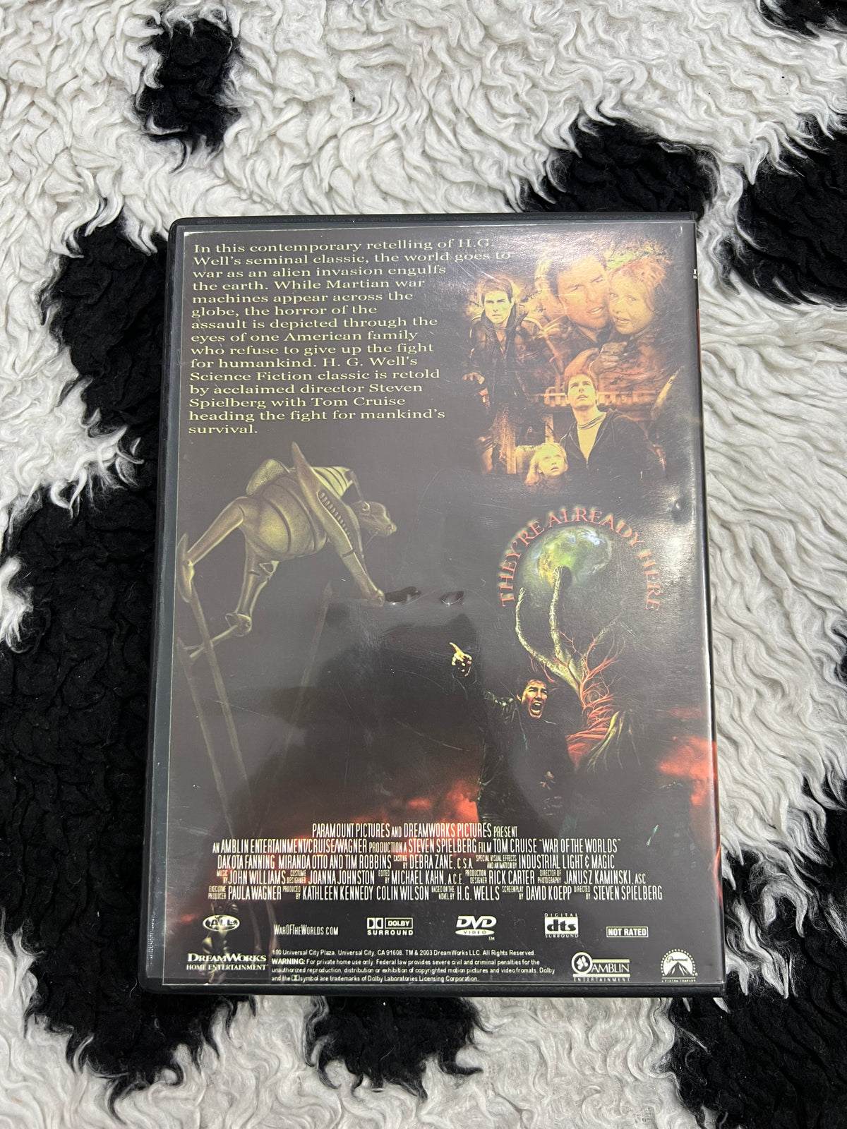 War of the Worlds DVD