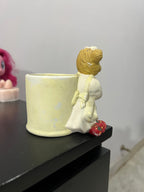 Ceramic Teddy Strawberries Holder/Plant Pot