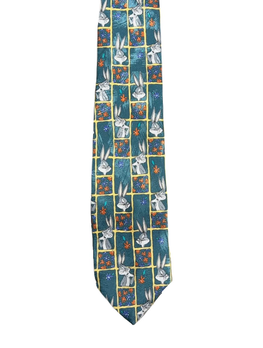 Vintage 1996 Looney Tunes Bugs Bunny Tie