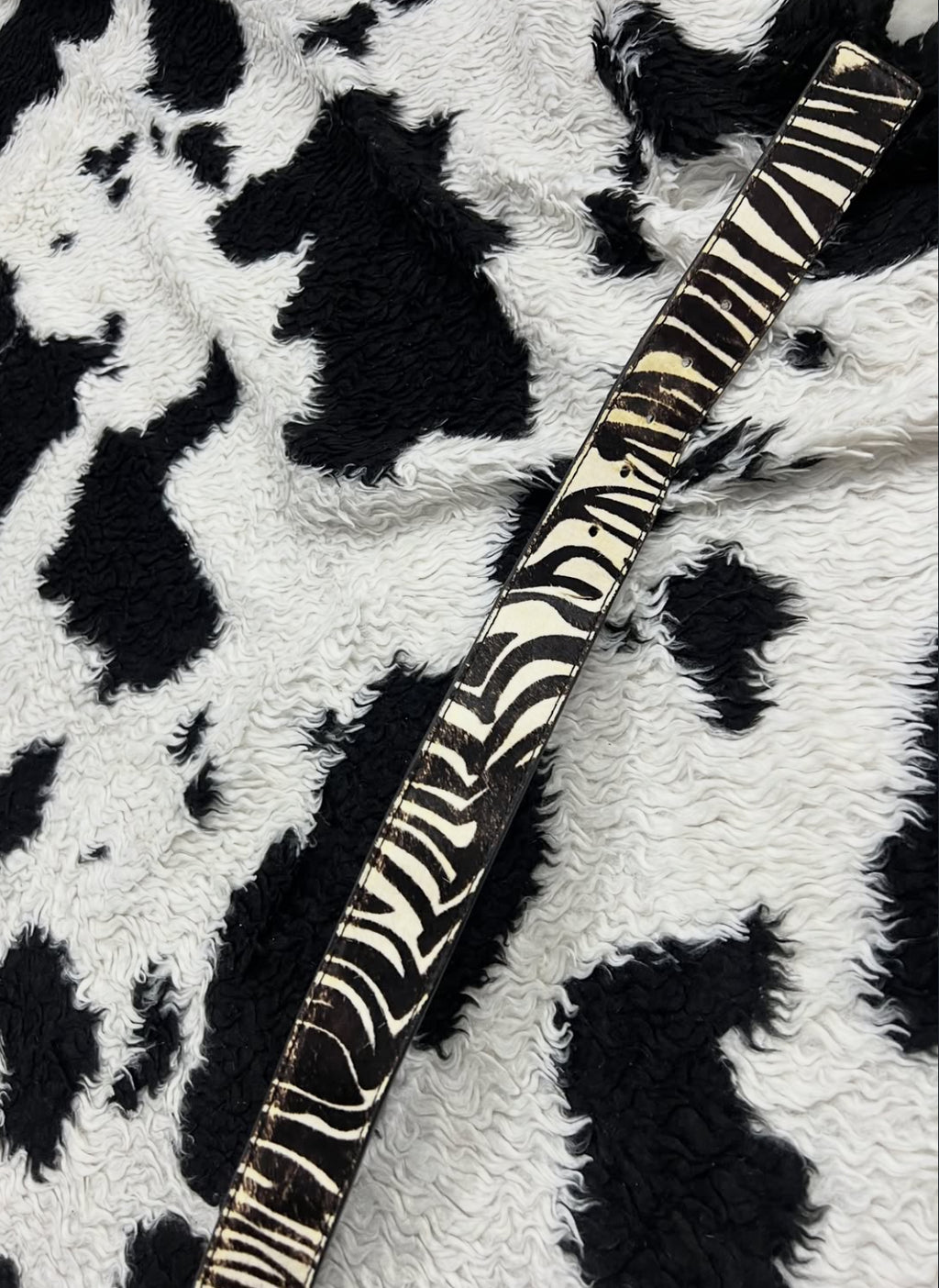 Zebra Skin Belt