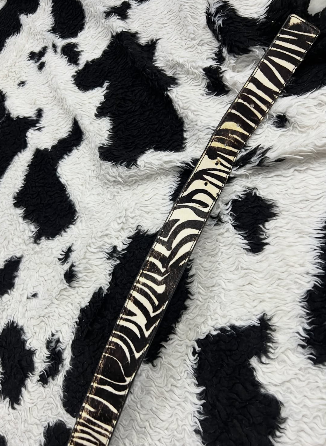 Zebra Skin Belt
