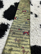 Celtic Gold Manuscript Embroidered Tie
