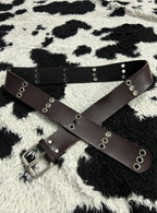 Brown Triple Hole Belt