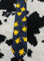 Blue & Yellow Flowers Tie