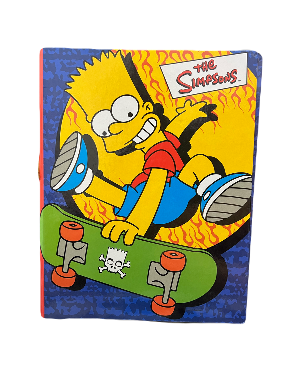 Bart Simpson Skateboard Ring Binder Board