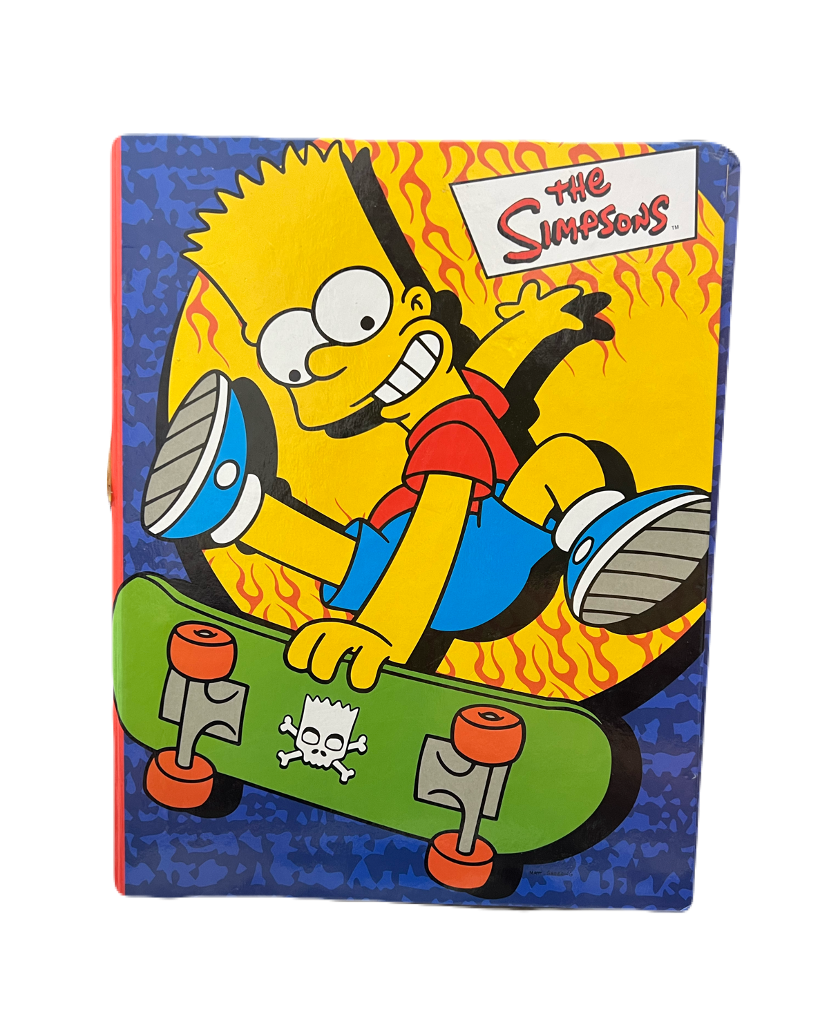 Bart Simpson Skateboard Ring Binder Board