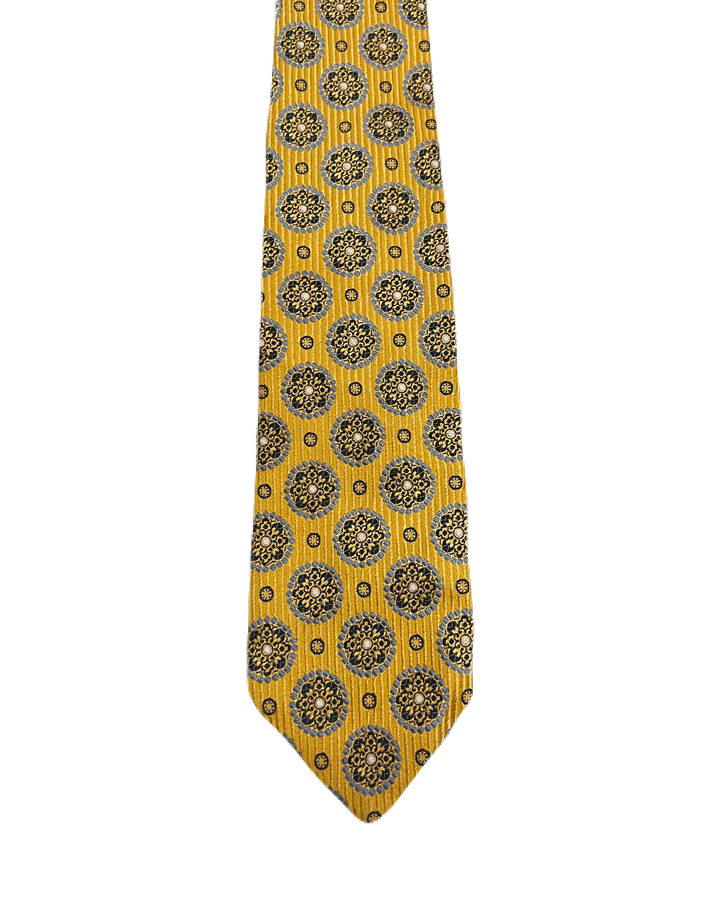 Superba Mustard Embroidered Tie