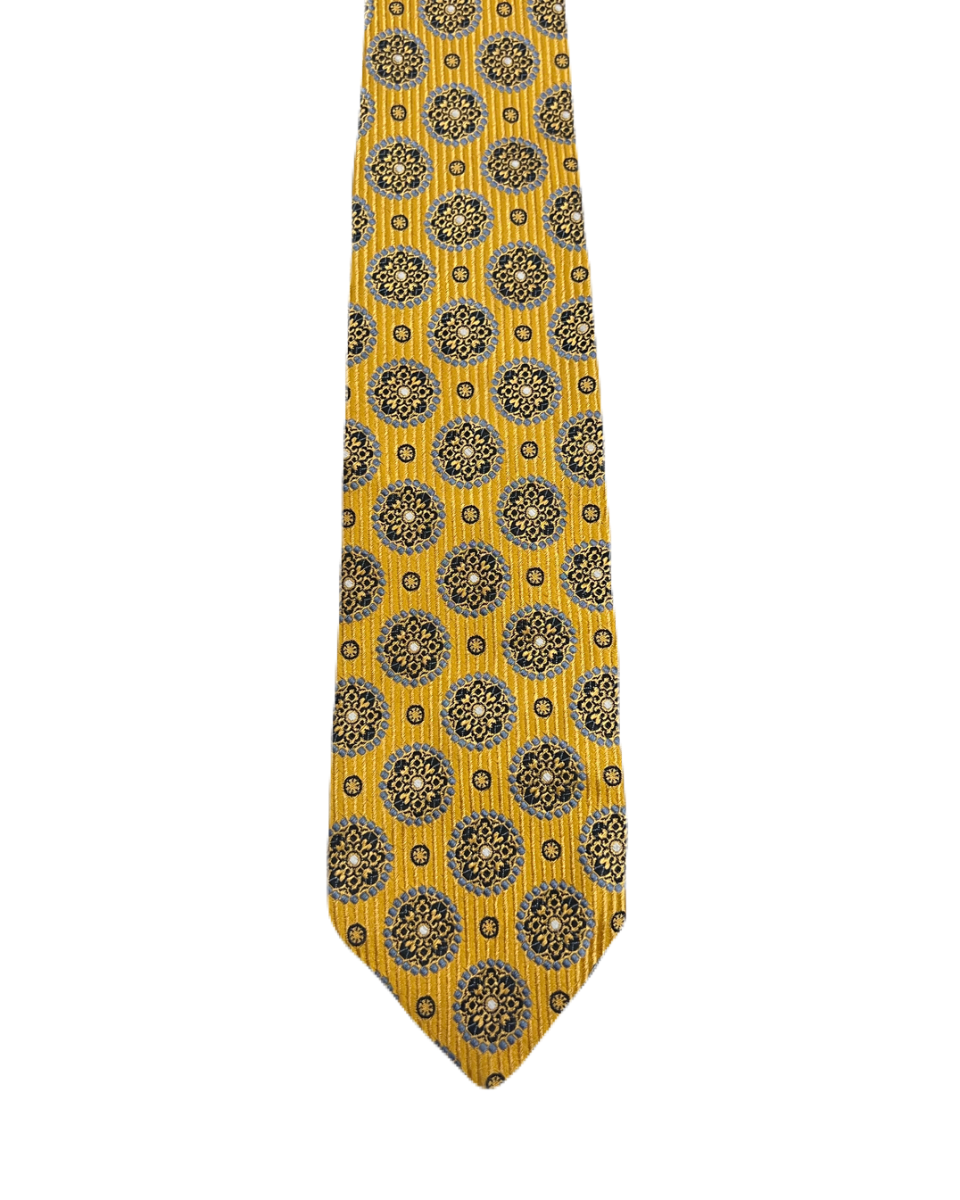 Superba Mustard Embroidered Tie