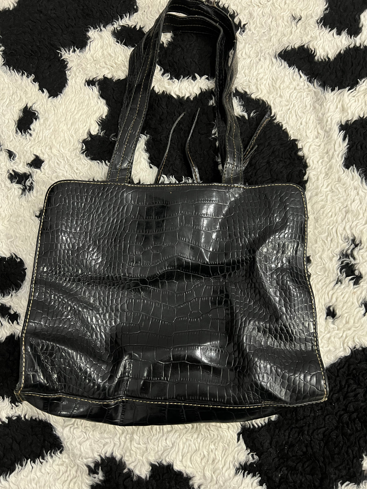 Crazy Horse Black Handbag