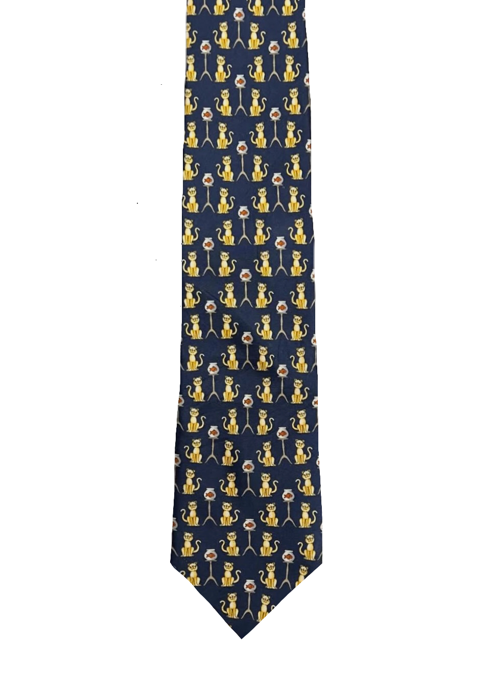 Kitty & Fish Bowl Tie