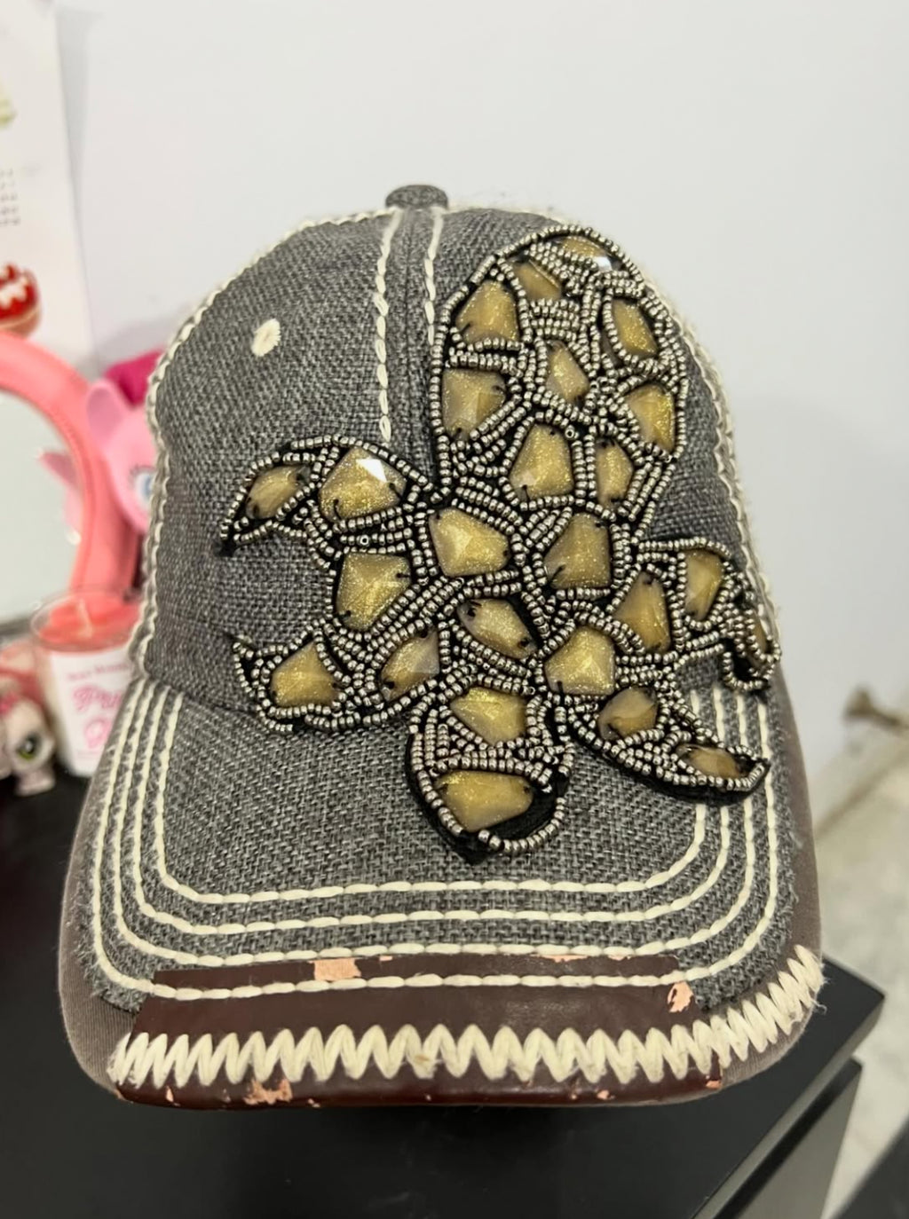 Olive & Pique Fleur-De-Lis Cap