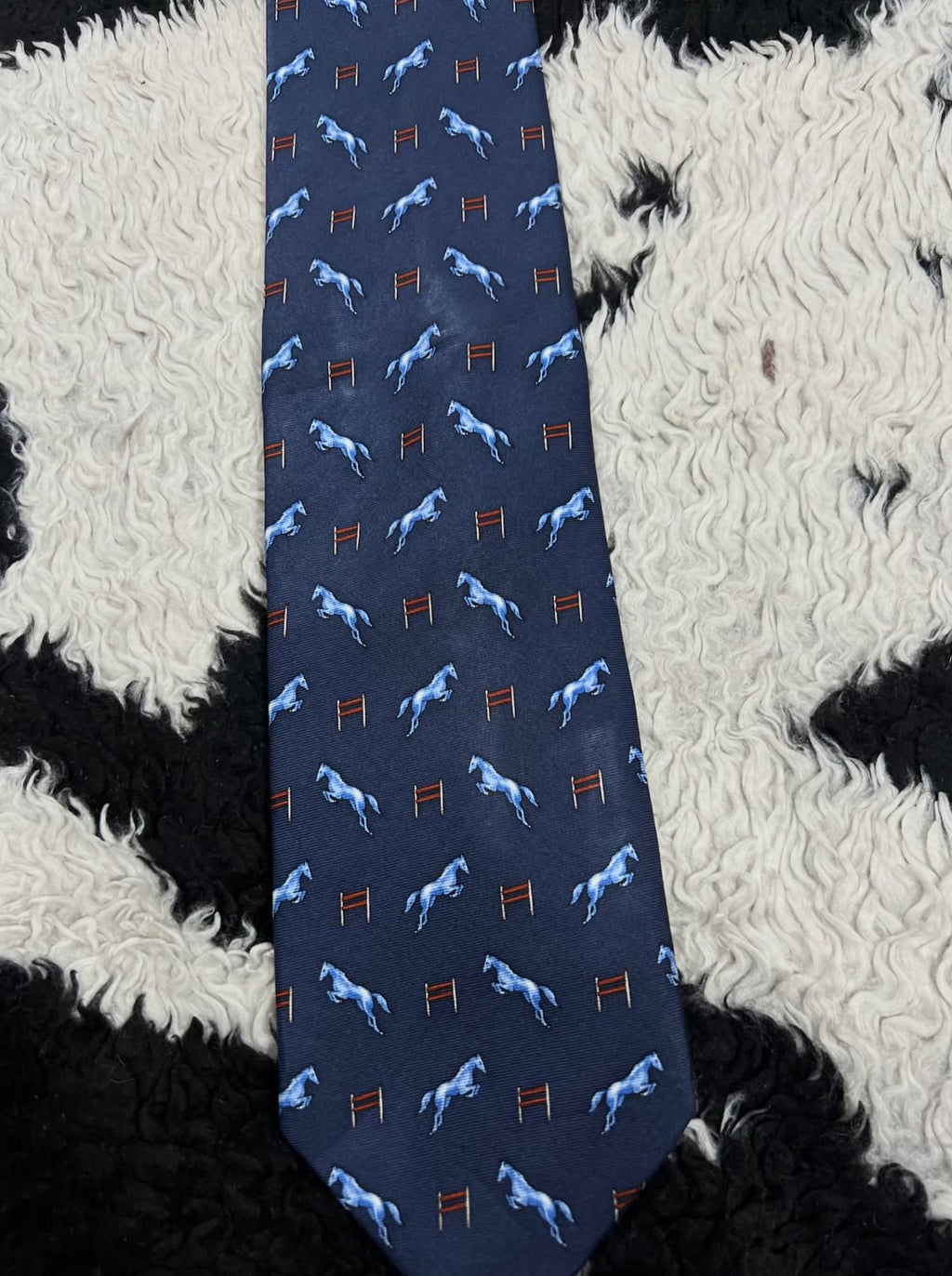 Equestrian Jumping Horses Tie