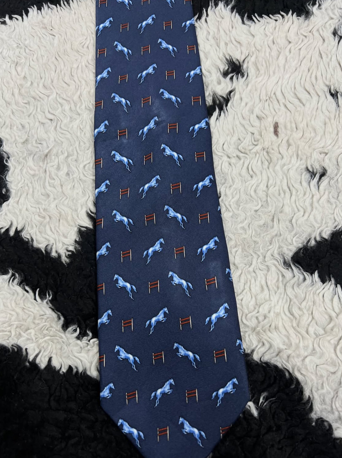 Equestrian Jumping Horses Tie