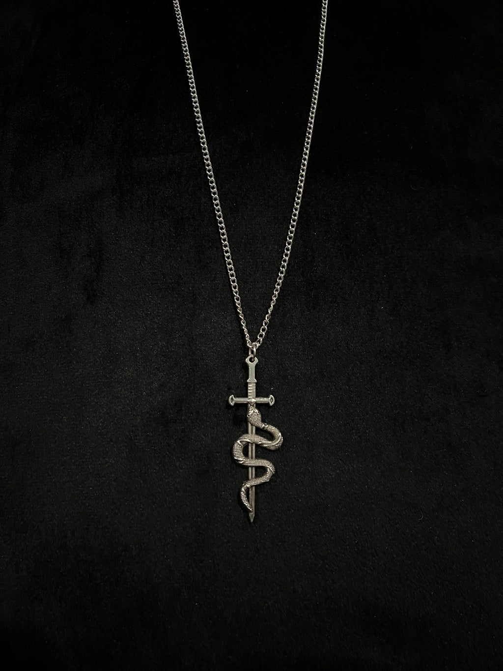 Venom & Valor Snake Sword Necklace