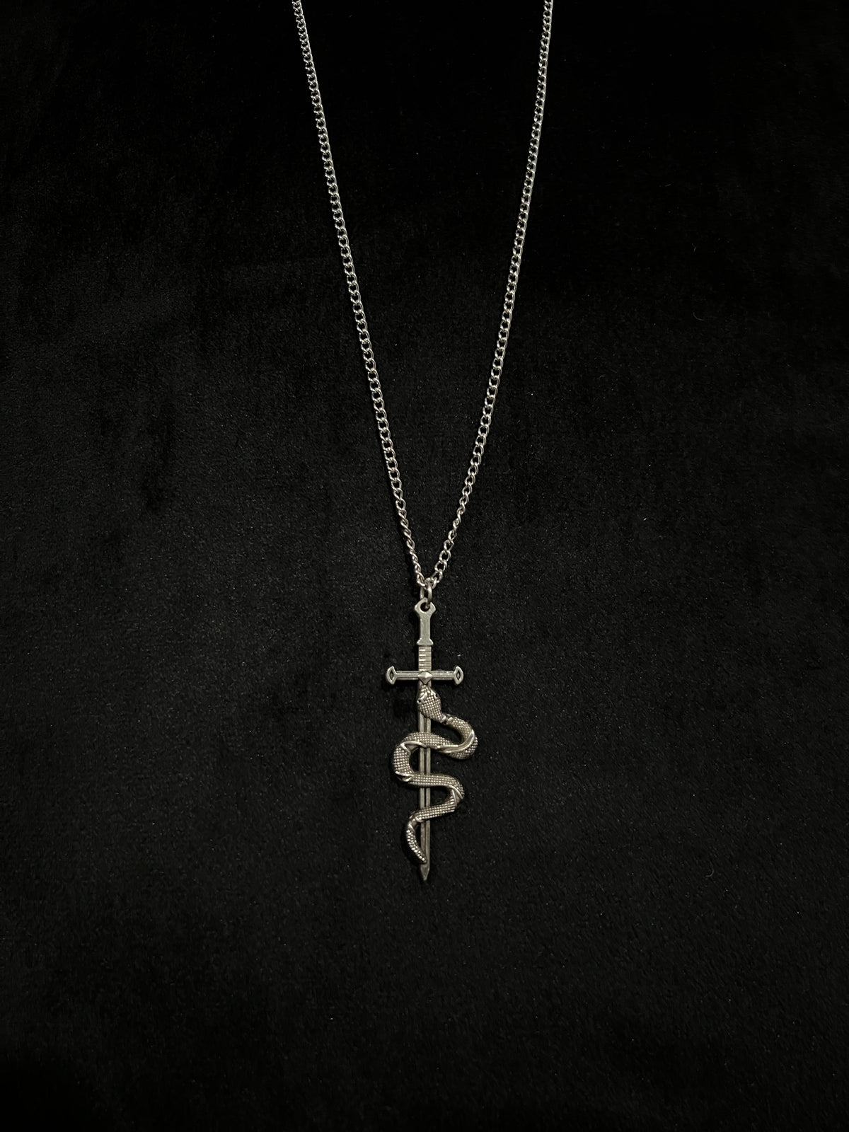 Venom & Valor Snake Sword Necklace
