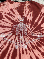 Skeleton Doing Yoga Tee (Medium - Large)