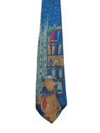 Bear in Library Tie