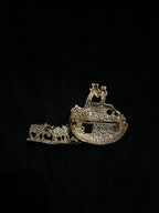 Vintage 90's Noah's Ark Gold Metal Pin