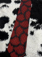 Lancer Black & Red Embroidered Tie